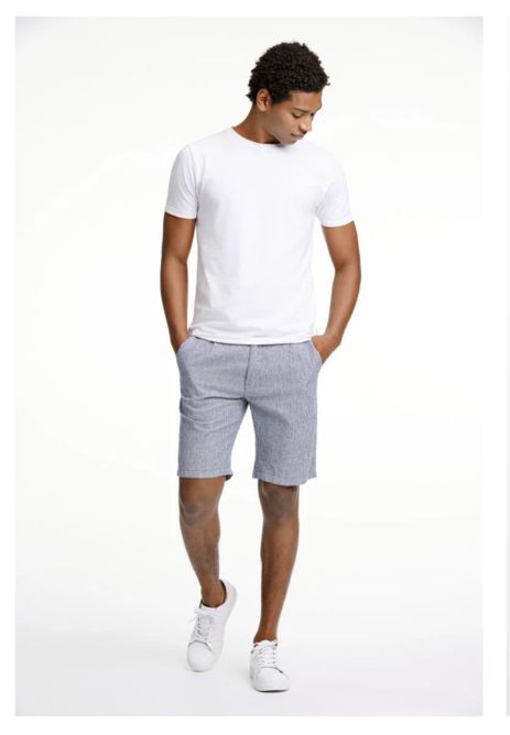 Hovedbilde LINDBERGH Linen Shorts 30-505030 - Blue Striped
