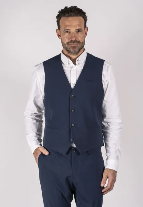 Hovedbilde PreEnd Damon Waistcoat 05-100037 - Dark Blue 7042