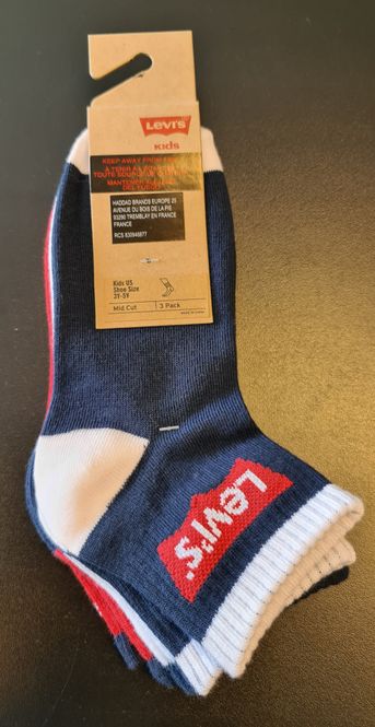 Hovedbilde LEVIS 3pk Sokker lav - Marine/Hvit/rød - ...
