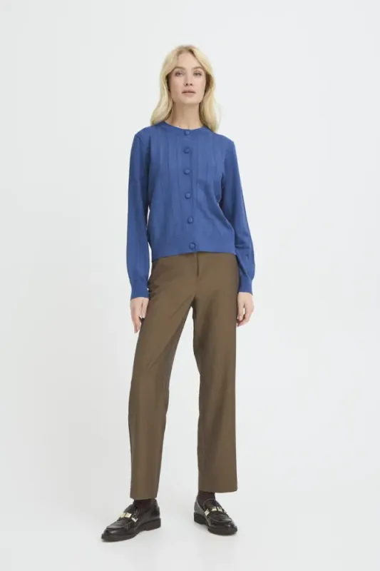 BYMMorla Pointelle Cardigan 2 - Bright Cobalt 194037