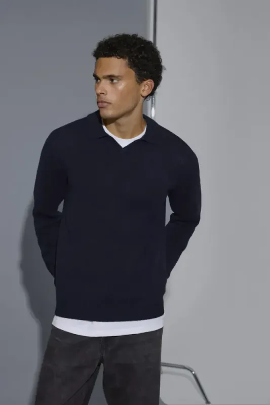 Blend Branko Wool Knit 20720127 - Dark Blue 1940111