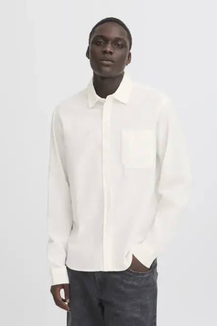 Hovedbilde BHBAY Linen Shirt 20718400 - Snow White 110602