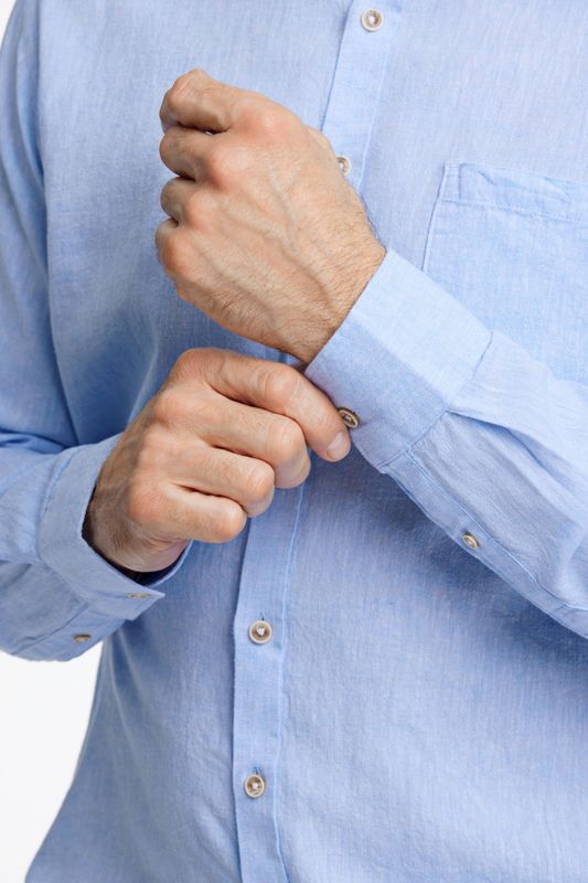 Hovedbilde Jack´s Cotton/linen LS Shirt 3-210076 - Sky Blue