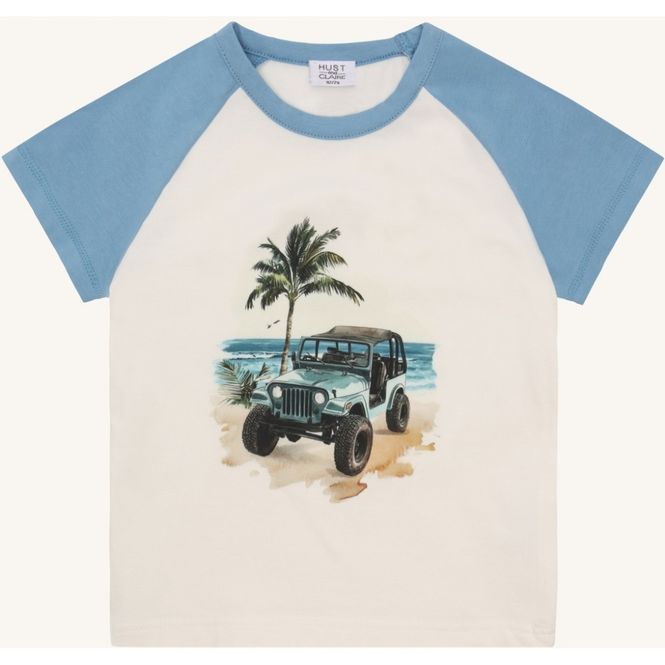 Hovedbilde H&C Anton Jeep T-shirt 11117 - Ivory 3270