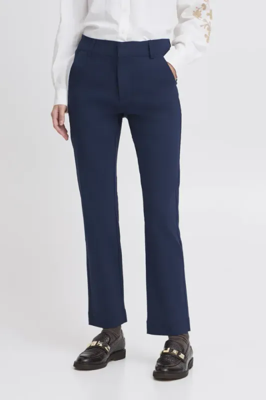 Hovedbilde BYDIXI Straight Pants 20816978 - Navy 194020