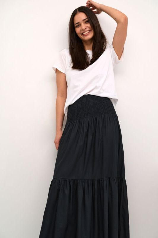 Hovedbilde Kaffe Maxi Smock Skirt 10508816 - Black Deep 100121