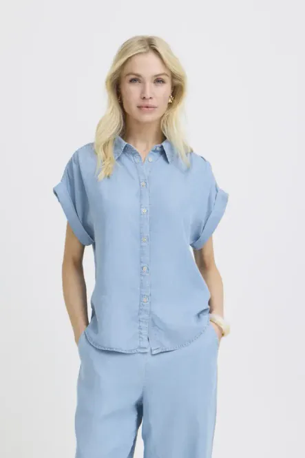 Hovedbilde BYKosmo Shirt 20818796 - Light Blue Denim 200460