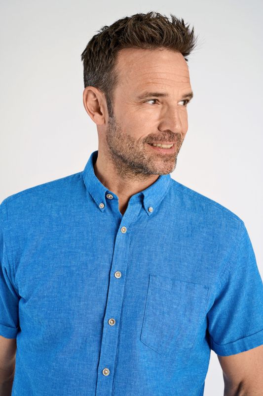 JACK`S Cotton/linen Shirt 3-210075 - Clear Blue