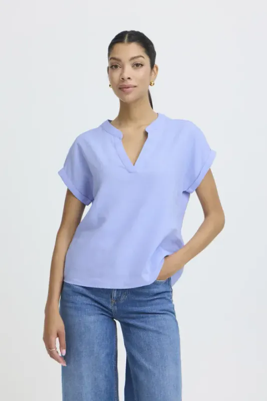 BYFalakka V Blouse 20818823 -  Windsurfer Blue 154031