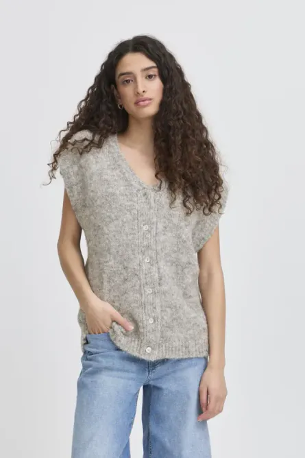 Hovedbilde IHBelablue Waistcoat 20124197 - Grey Melange ...