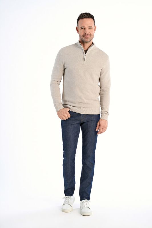 Jack´s Zip neck knit 3-831055 - Sand
