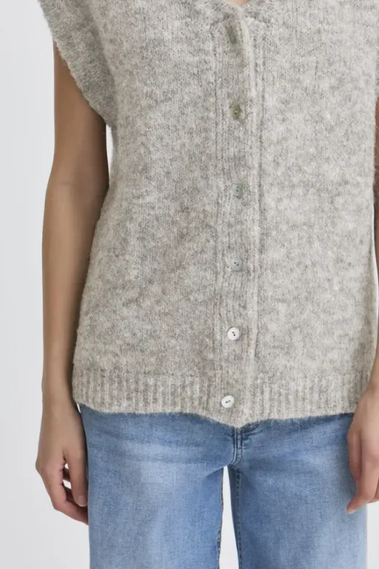 Hovedbilde IHBelablue Waistcoat 20124197 - Grey Melange 200317
