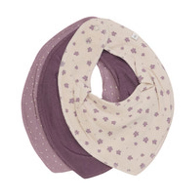Hovedbilde Pippi Bandana Bib 3 pk 6773 - Elderberry 670