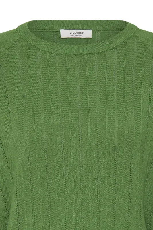 BYMMorla Pointelle Jumper 20819180 - Artichoke Green 180125