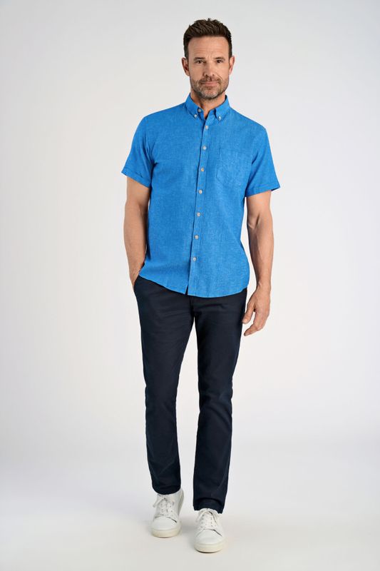 JACK`S Cotton/linen Shirt 3-210075 - Clear Blue