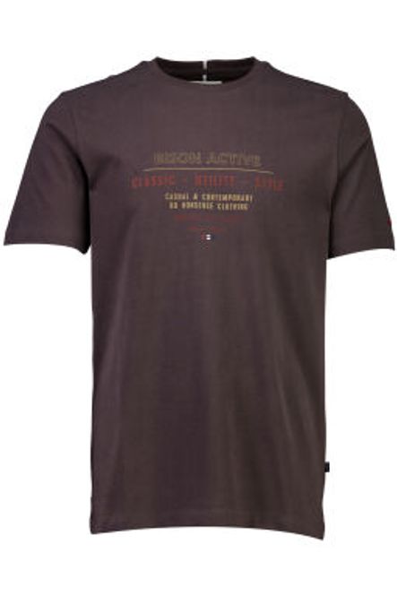 Hovedbilde Bison O-neck Tee 80-400142 - dark brown